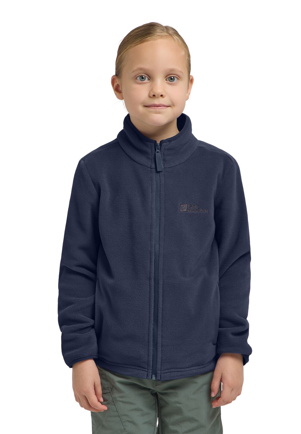 Jack Wolfskin Fleecejacke Kinder Taunus Jacket Kids 164 blau night blue von Jack Wolfskin