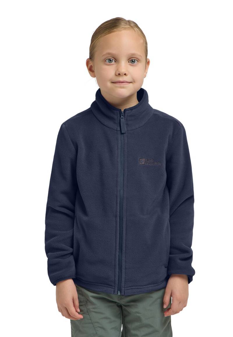 Jack Wolfskin Fleecejacke Kinder Taunus Jacket Kids 92 blau night blue von Jack Wolfskin