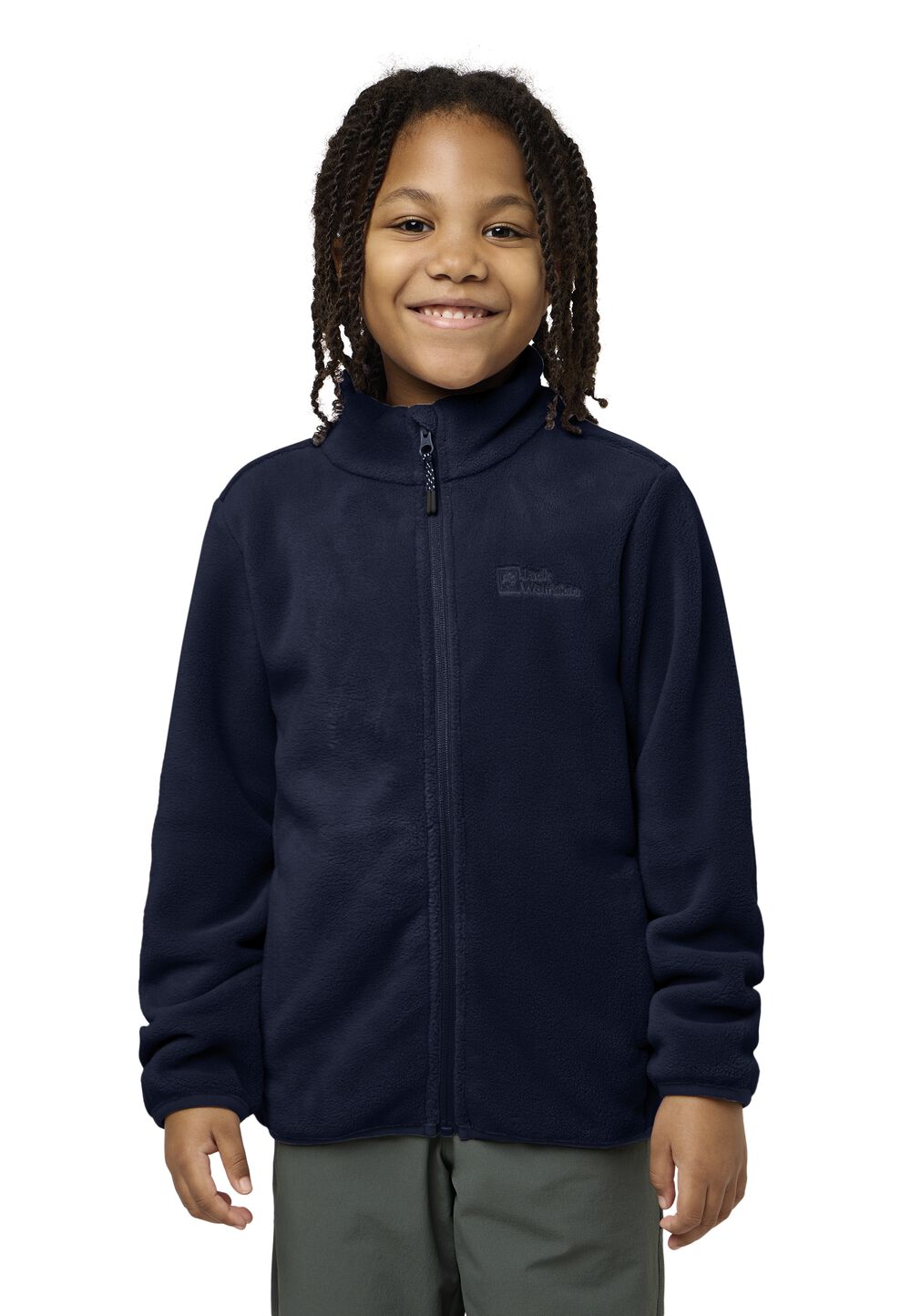 Jack Wolfskin Fleecejacke Kinder Winterstein Jacket Kids 104 blau night blue von Jack Wolfskin