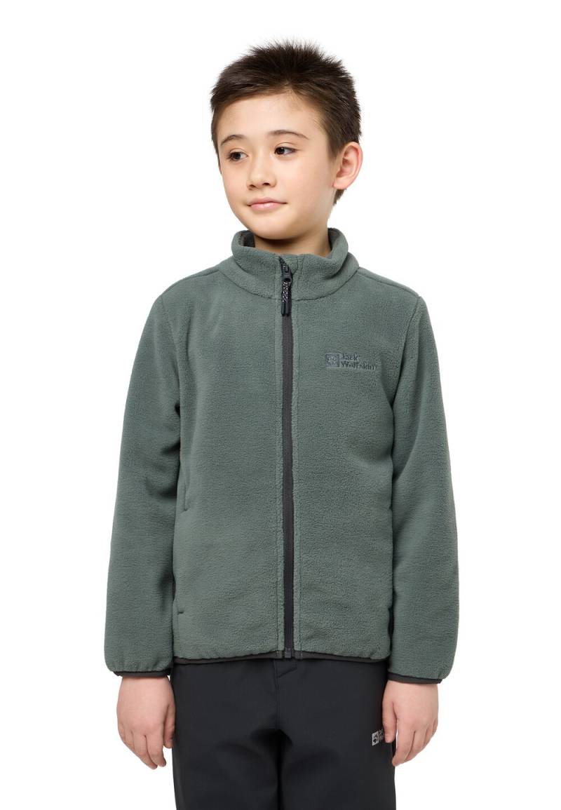 Jack Wolfskin Fleecejacke Kinder Winterstein Jacket Kids 128 slate green/black slate green/black von Jack Wolfskin