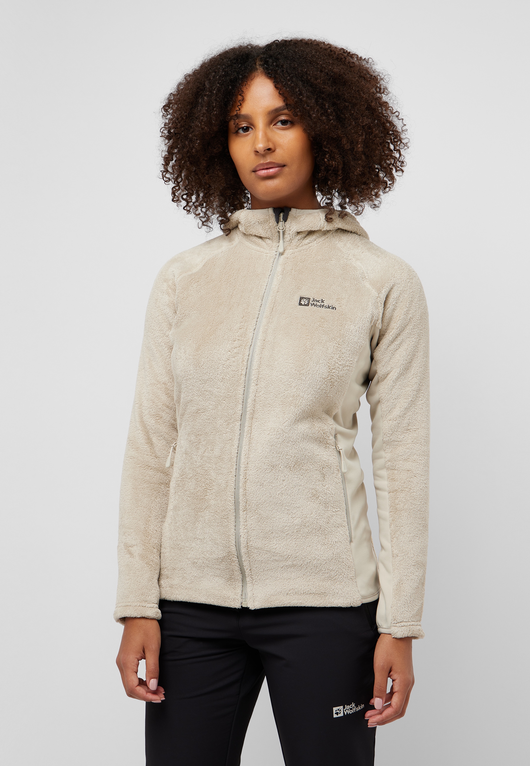 Jack Wolfskin Fleecejacke »ROTWAND HOODED FZ W«, mit Kapuze von Jack Wolfskin