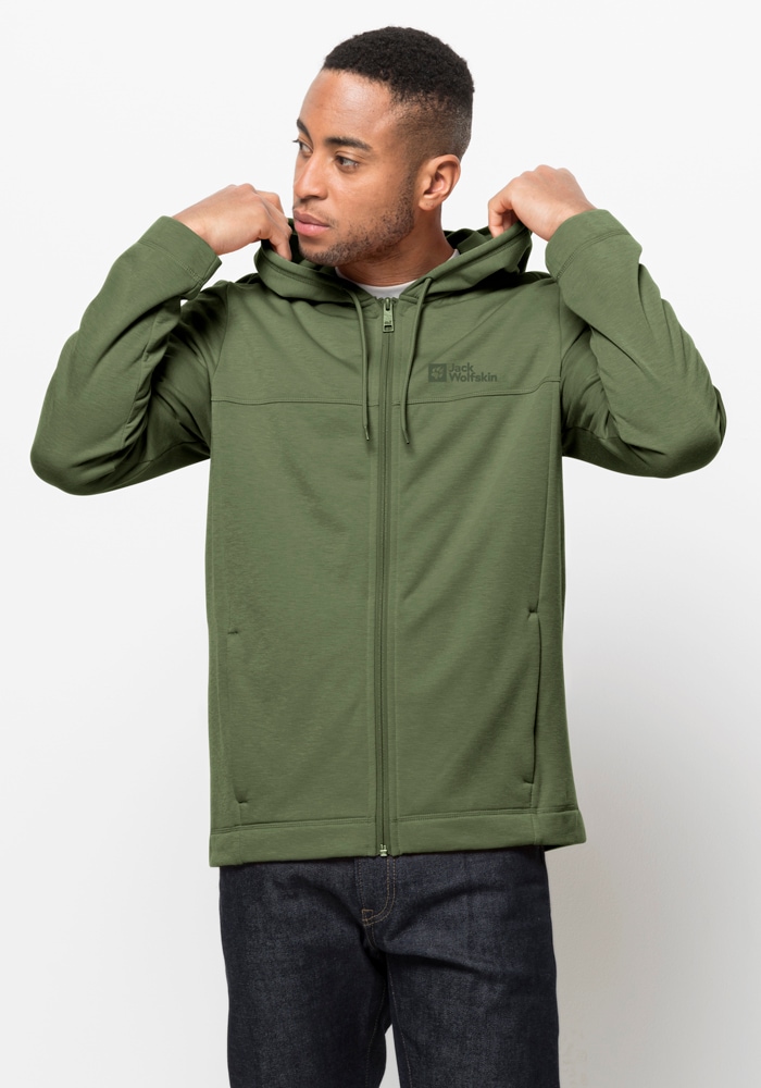 Jack Wolfskin Fleecejacke »WALDSEE HOODED JKT M«, mit Kapuze von Jack Wolfskin