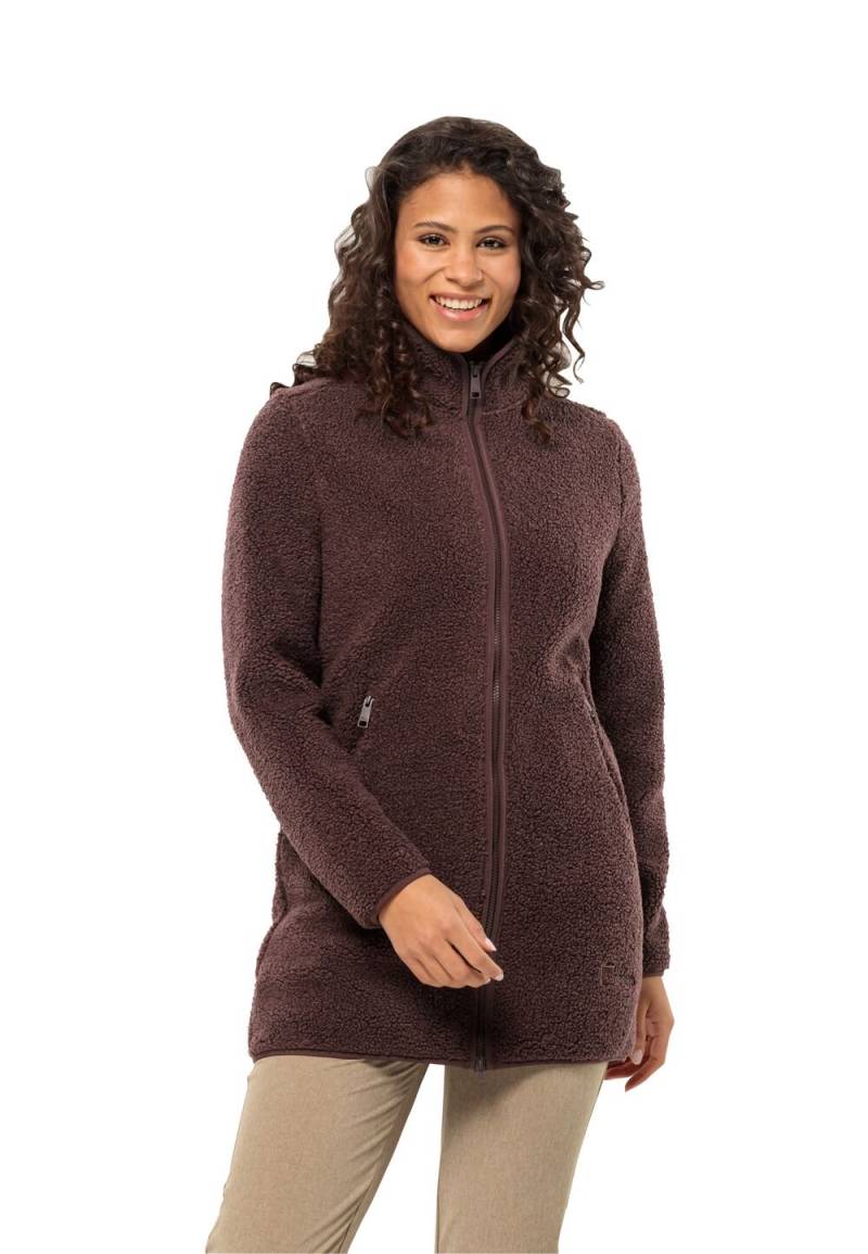 Jack Wolfskin Fleecemantel Damen High Curl Coat Women S boysenberry boysenberry von Jack Wolfskin