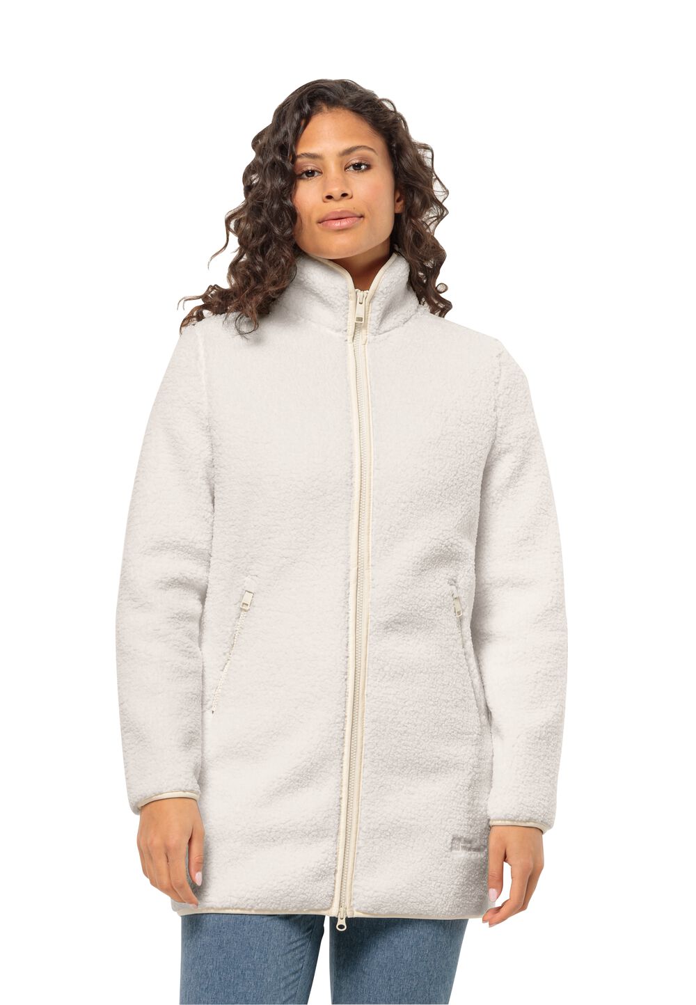 Jack Wolfskin Fleecemantel Damen High Curl Coat Women S cotton white cotton white von Jack Wolfskin