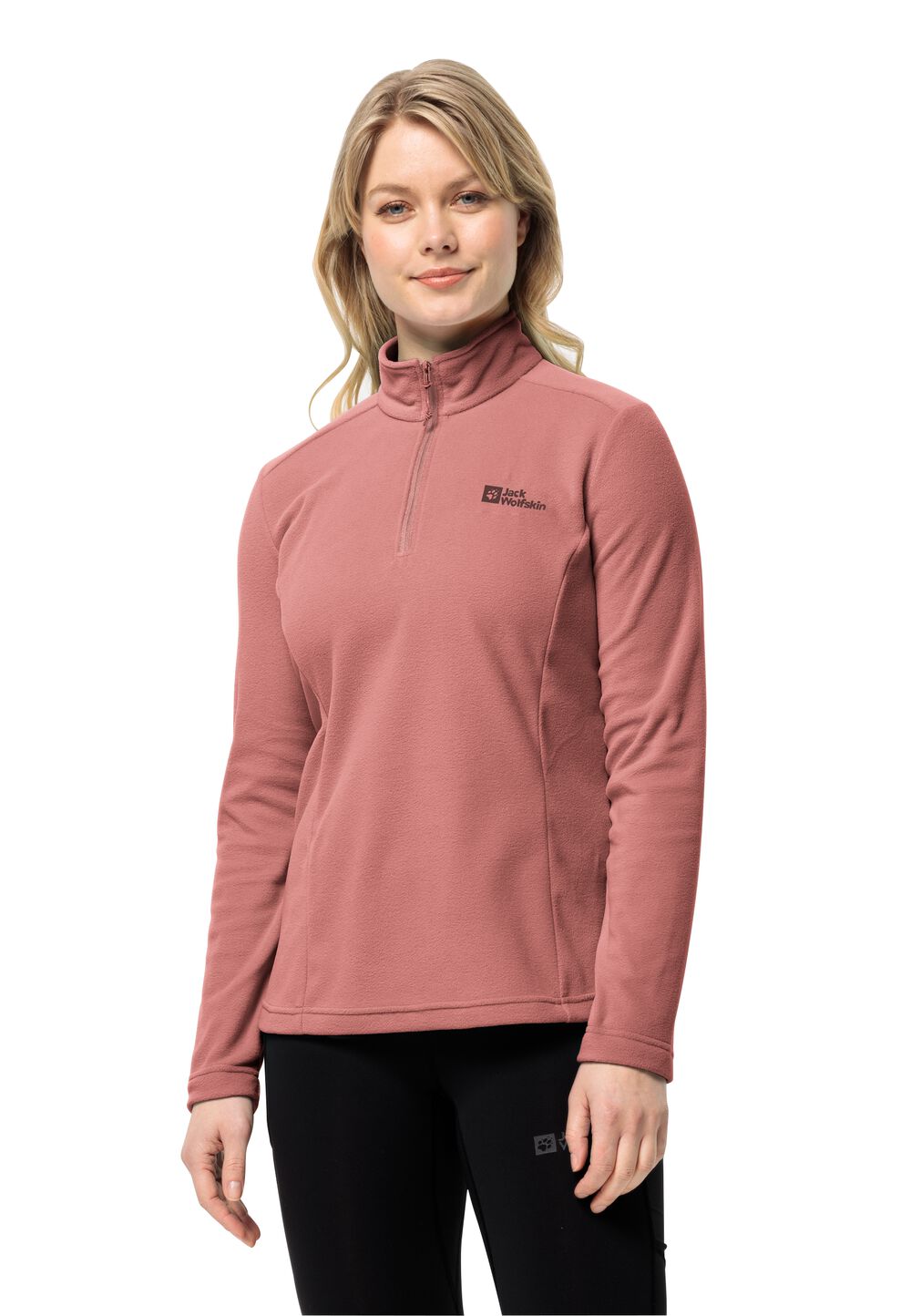 Jack Wolfskin Fleecepullover Damen Taunus HZ Women L blush powder blush powder von Jack Wolfskin