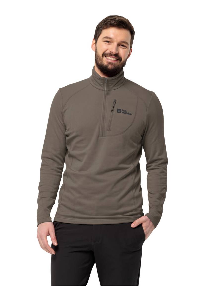 Jack Wolfskin Fleecepullover Herren Kolbenberg HZ Men L cold coffee cold coffee von Jack Wolfskin