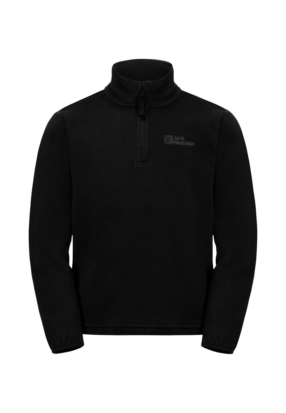 Jack Wolfskin Fleecepullover Kinder Taunus Halfzip Kids 104 granite black granite black von Jack Wolfskin