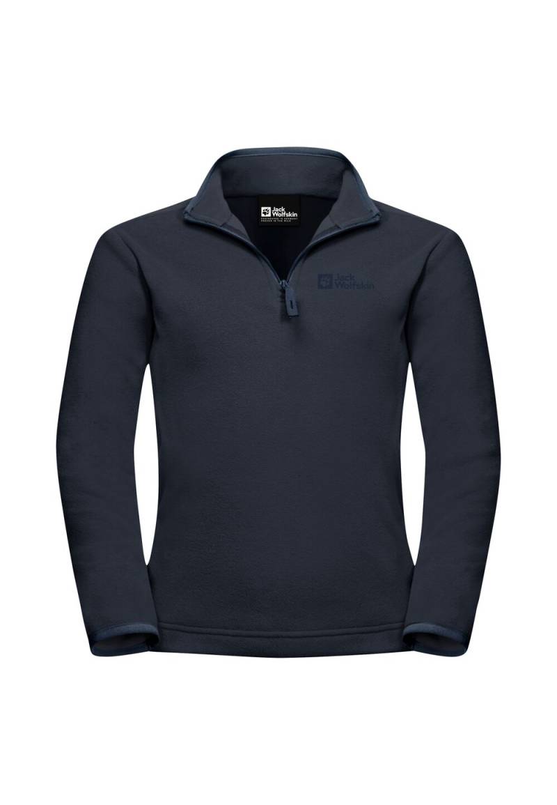 Jack Wolfskin Fleecepullover Kinder Taunus Halfzip Kids 116 blau night blue von Jack Wolfskin