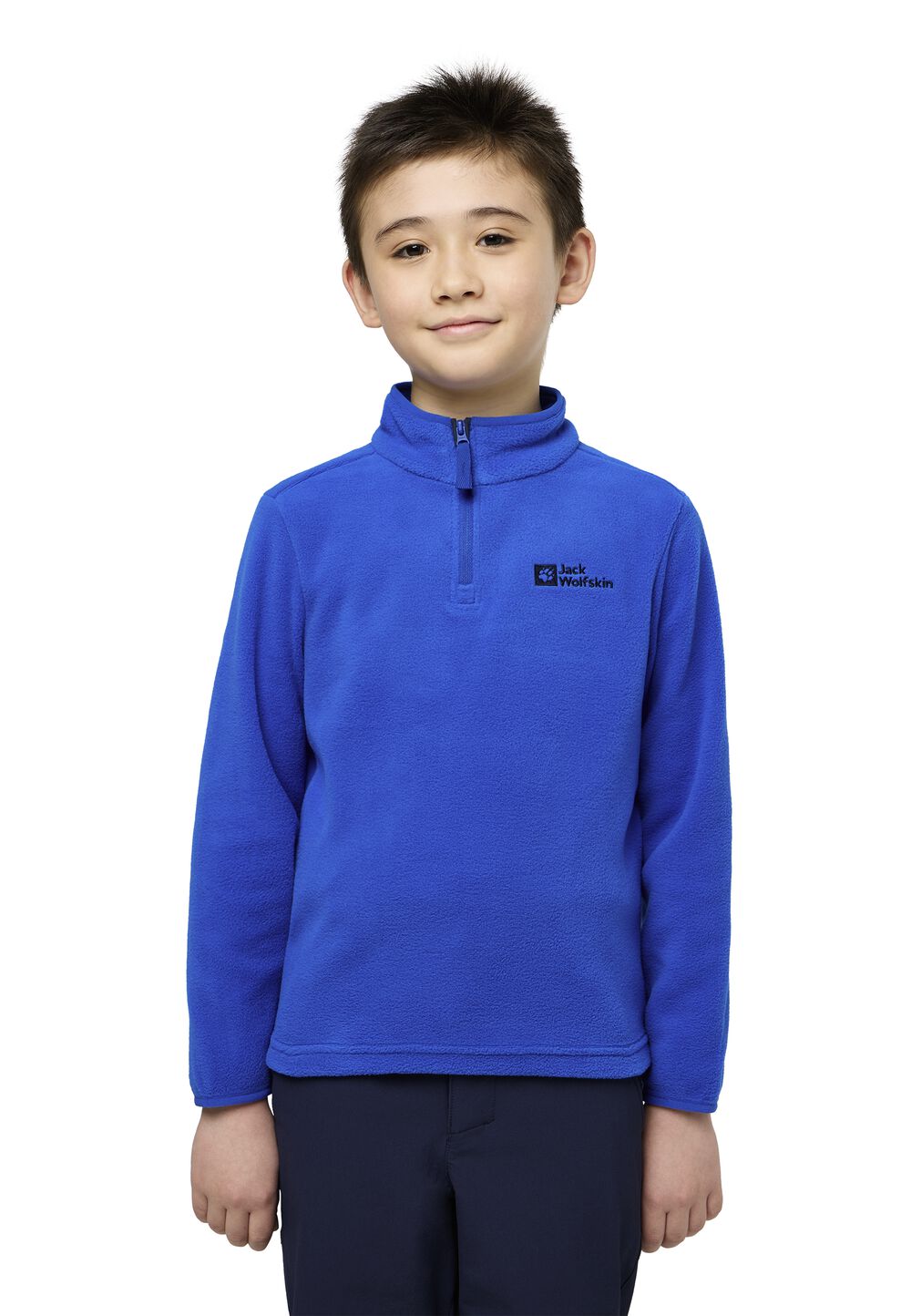 Jack Wolfskin Fleecepullover Kinder Taunus Halfzip Kids 152 crisp cobalt crisp cobalt von Jack Wolfskin