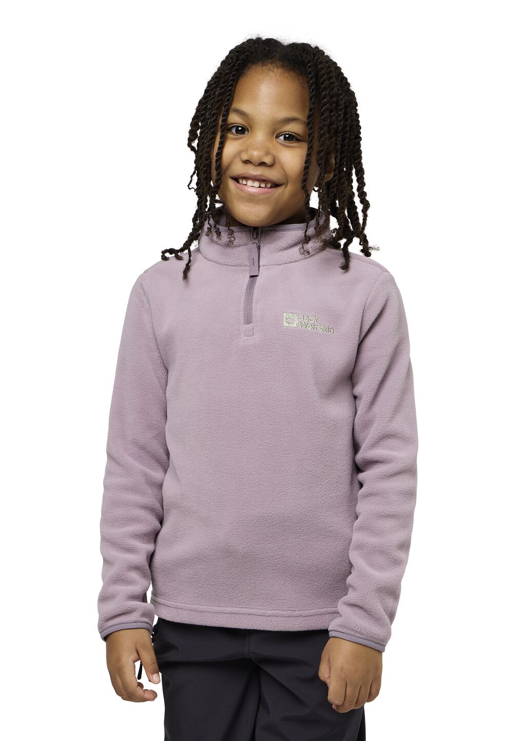 Jack Wolfskin Fleecepullover Kinder Taunus Halfzip Kids 152 wild blossom wild blossom von Jack Wolfskin