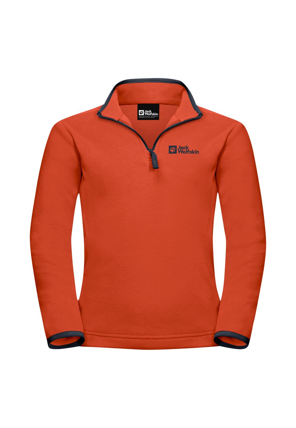 Jack Wolfskin Fleecepullover Kinder Taunus Halfzip Kids 164 carnelian carnelian von Jack Wolfskin