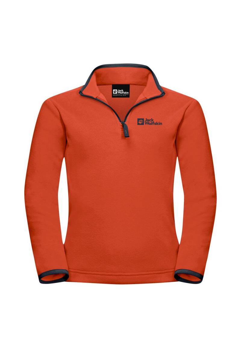 Jack Wolfskin Fleecepullover Kinder Taunus Halfzip Kids 164 carnelian carnelian von Jack Wolfskin