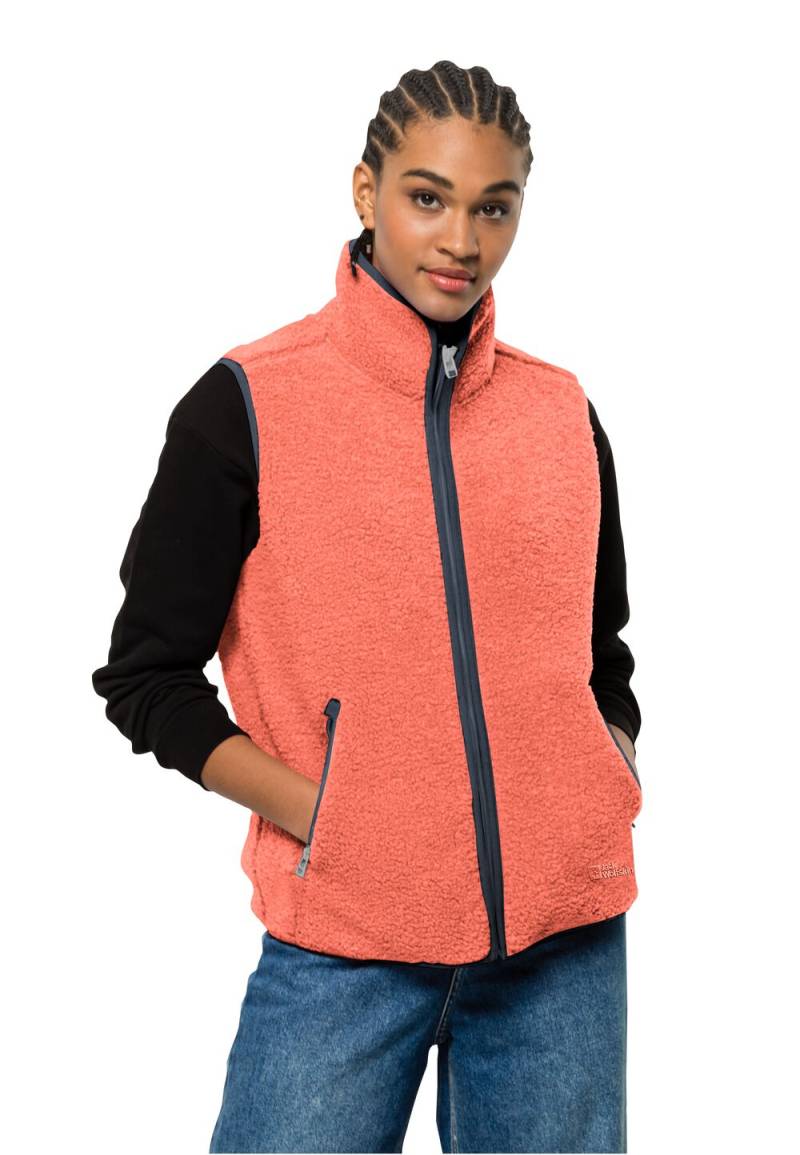 Jack Wolfskin Fleeceweste Damen High Curl Vest Women L warm amber warm amber von Jack Wolfskin