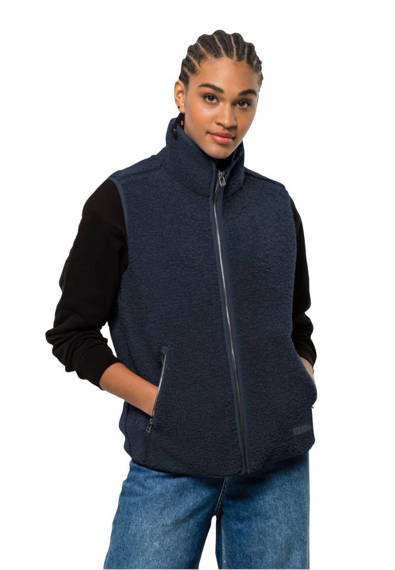 Jack Wolfskin Fleeceweste Damen High Curl Vest Women M blau night blue von Jack Wolfskin