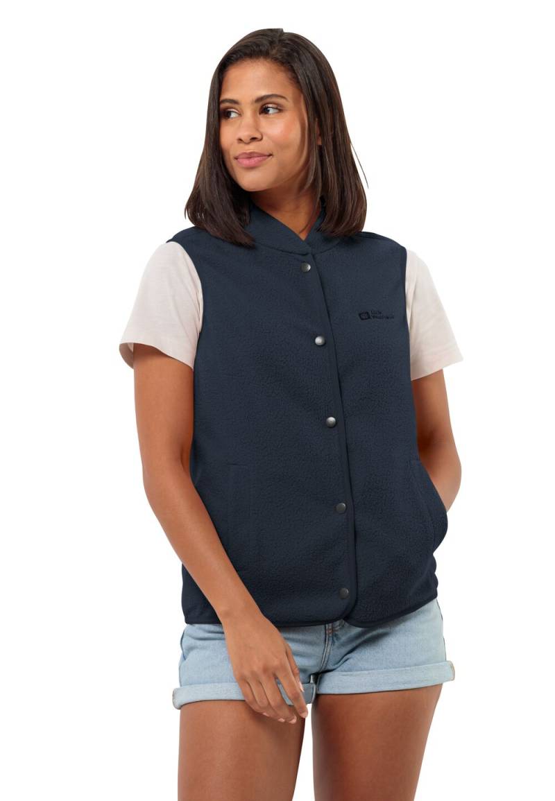 Jack Wolfskin Fleeceweste Damen Light Curl Vest Women M blau night blue von Jack Wolfskin