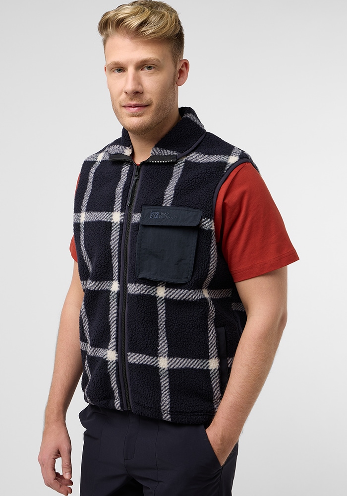 Jack Wolfskin Fleeceweste »FELSLICHT CHECK VEST M« von Jack Wolfskin