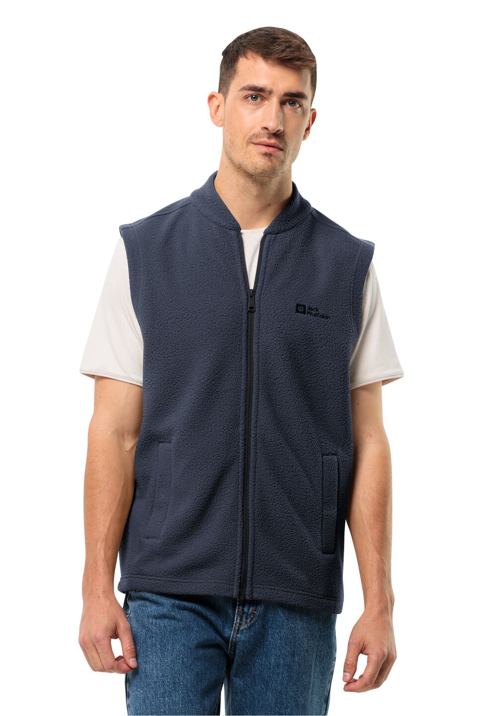 Jack Wolfskin Fleeceweste Herren Light Curl Vest Men XXXL blau night blue von Jack Wolfskin