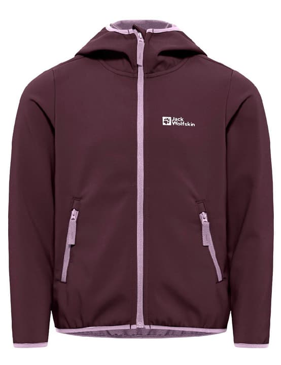 Jack Wolfskin Fourwinds Softshelljacke aubergine von Jack Wolfskin