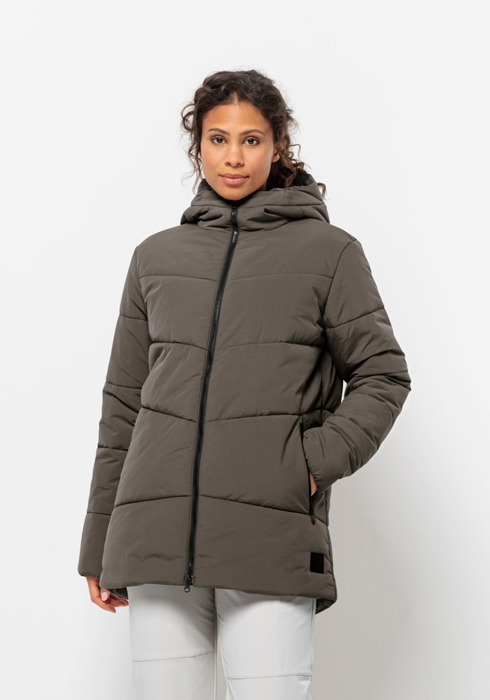 Jack Wolfskin Funktionsjacke »KAROLINGER LONG JKT W«, mit Kapuze von Jack Wolfskin