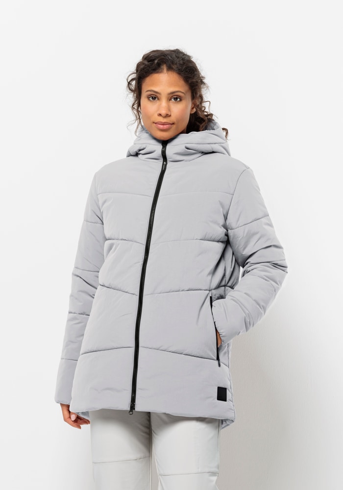 Jack Wolfskin Funktionsjacke »KAROLINGER LONG JKT W«, mit Kapuze von Jack Wolfskin