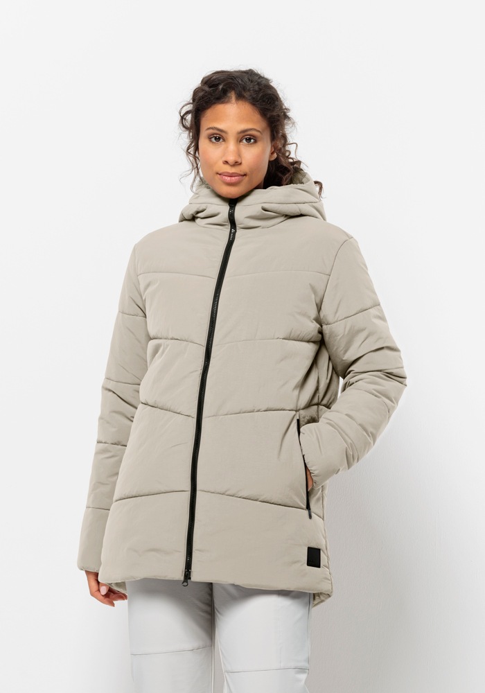 Jack Wolfskin Funktionsjacke »KAROLINGER LONG JKT W«, mit Kapuze von Jack Wolfskin