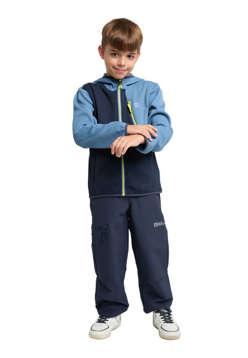 Jack Wolfskin Funktionsjacke Kinder Actamic Grid Midlayer Kids 164 elemental blue Elemental Blue von Jack Wolfskin