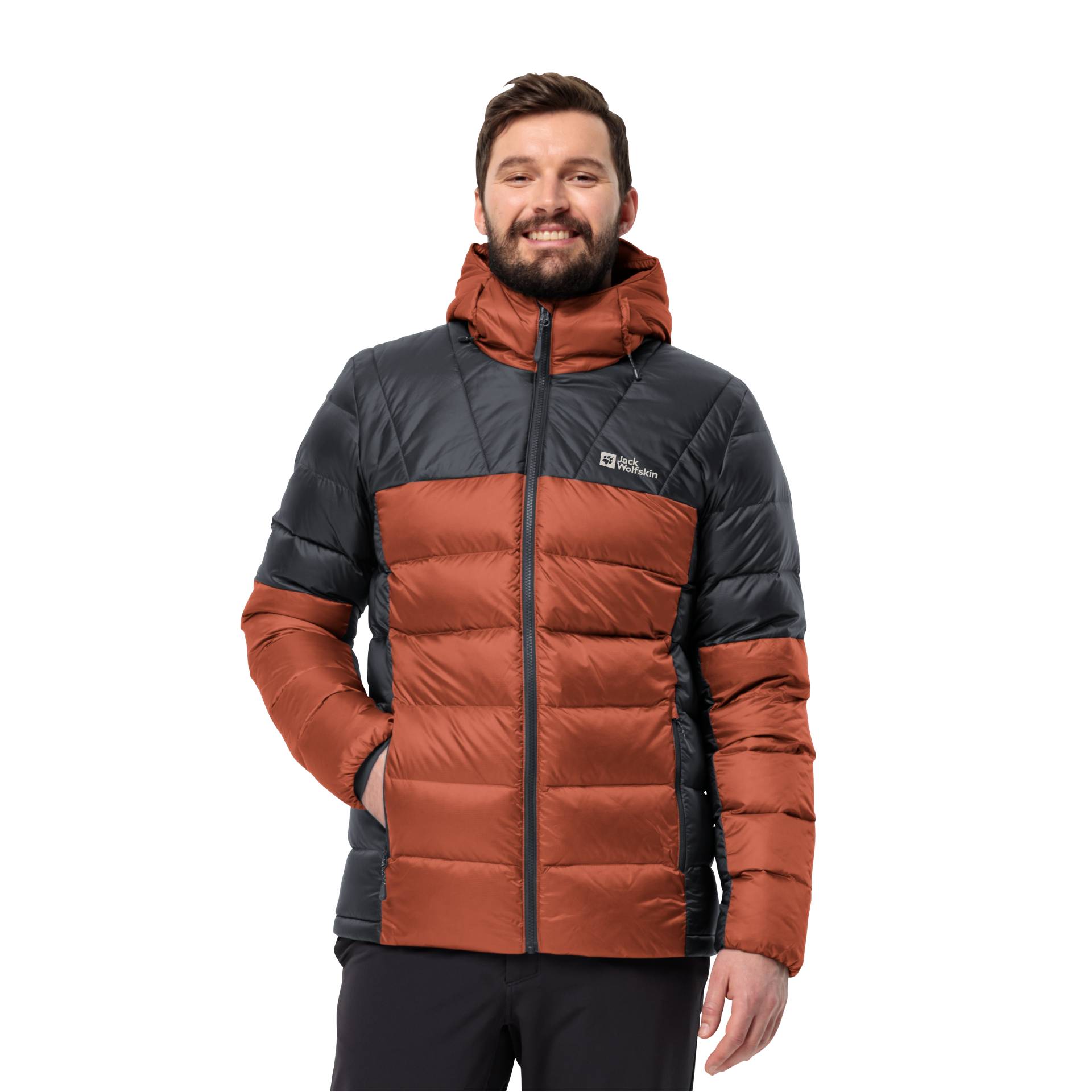 Jack Wolfskin Funktionsjacke »NEBELHORN DOWN HOODY M«, mit Kapuze, aus recyceltem Polyamid von Jack Wolfskin