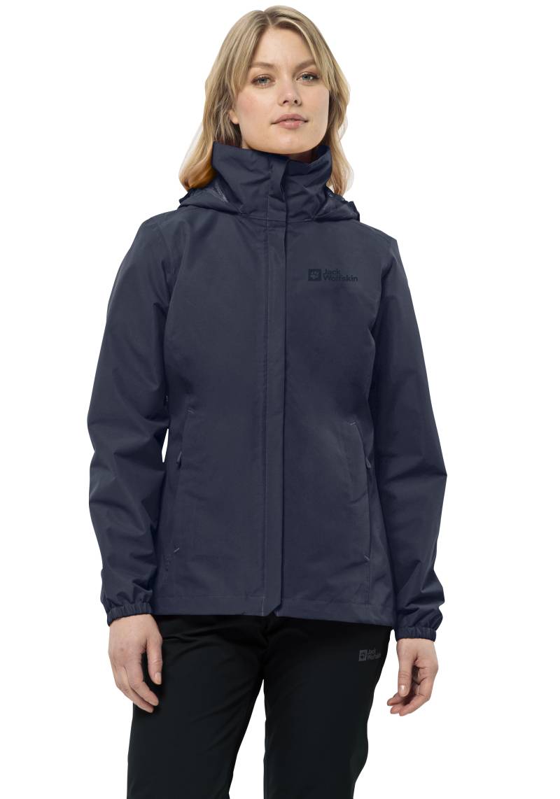 Jack Wolfskin Funktionsjacke »STORMY POINT 2L JKT W«, mit Kapuze, mit verstaubarer Kapuze von Jack Wolfskin