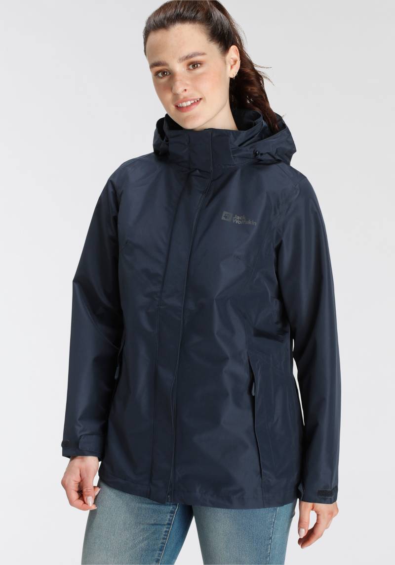 Jack Wolfskin Funktionsjacke »TOCORA JACKET WOMEN«, mit Kapuze, Wasserdicht & Winddicht & Atmungsaktiv von Jack Wolfskin