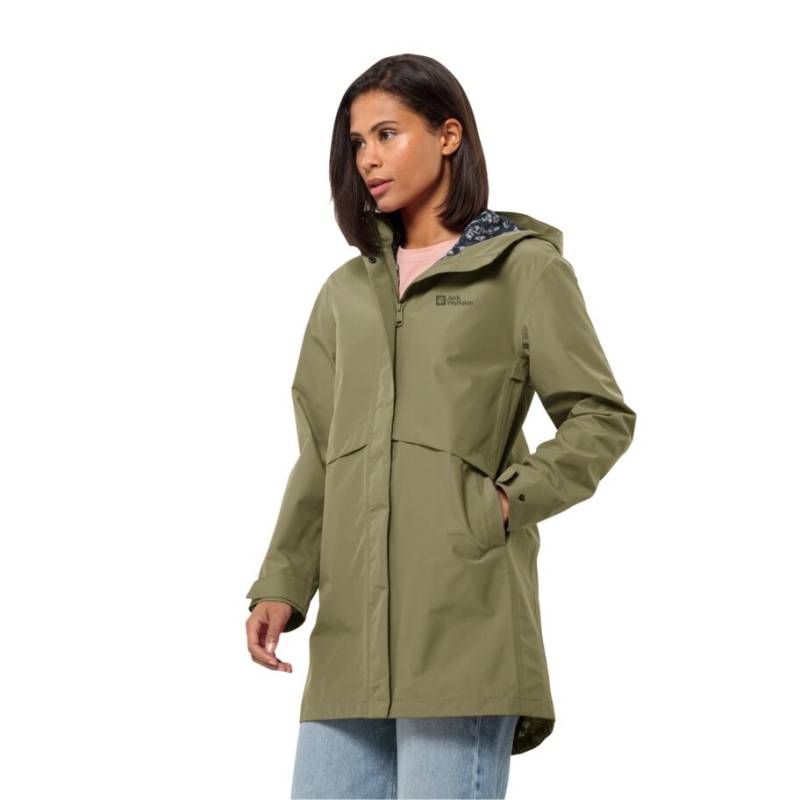 Jack Wolfskin Funktionsmantel »CAPE WEST COAT W«, Kapuze ist fest mit der Jacke verbunden von Jack Wolfskin