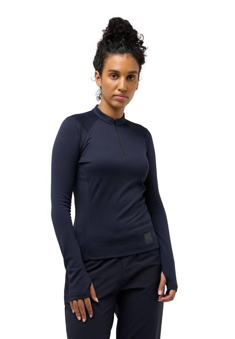 Jack Wolfskin Funktionsshirt Damen Bike Commute HZ Women L dark navy dark navy von Jack Wolfskin