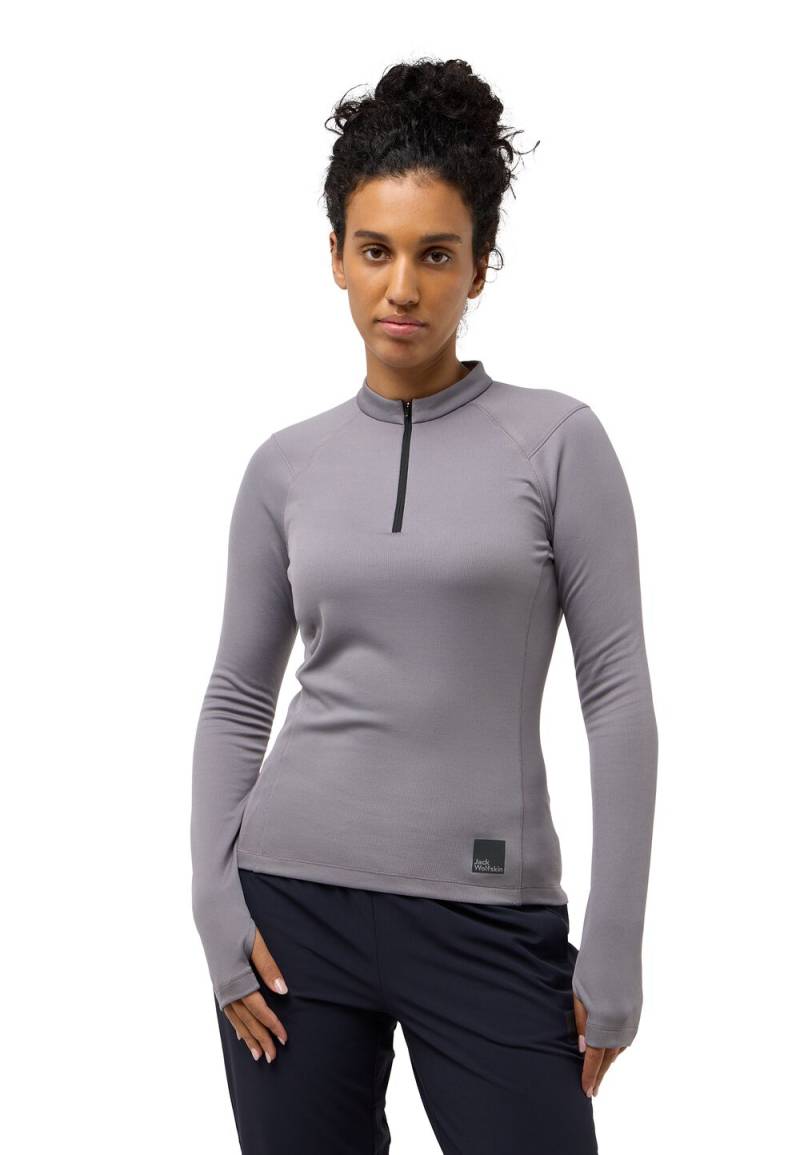 Jack Wolfskin Funktionsshirt Damen Bike Commute HZ Women XS dark taupe dark taupe von Jack Wolfskin