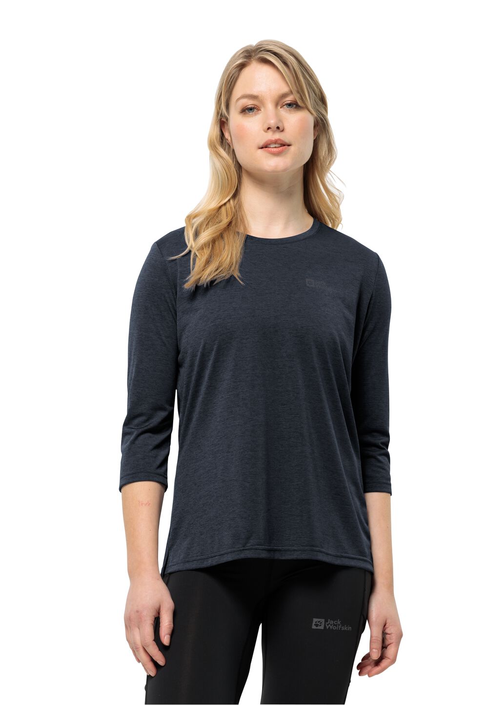 Jack Wolfskin Funktionsshirt Damen Crosstrail 3/4 T-Shirt Women M blau night blue von Jack Wolfskin