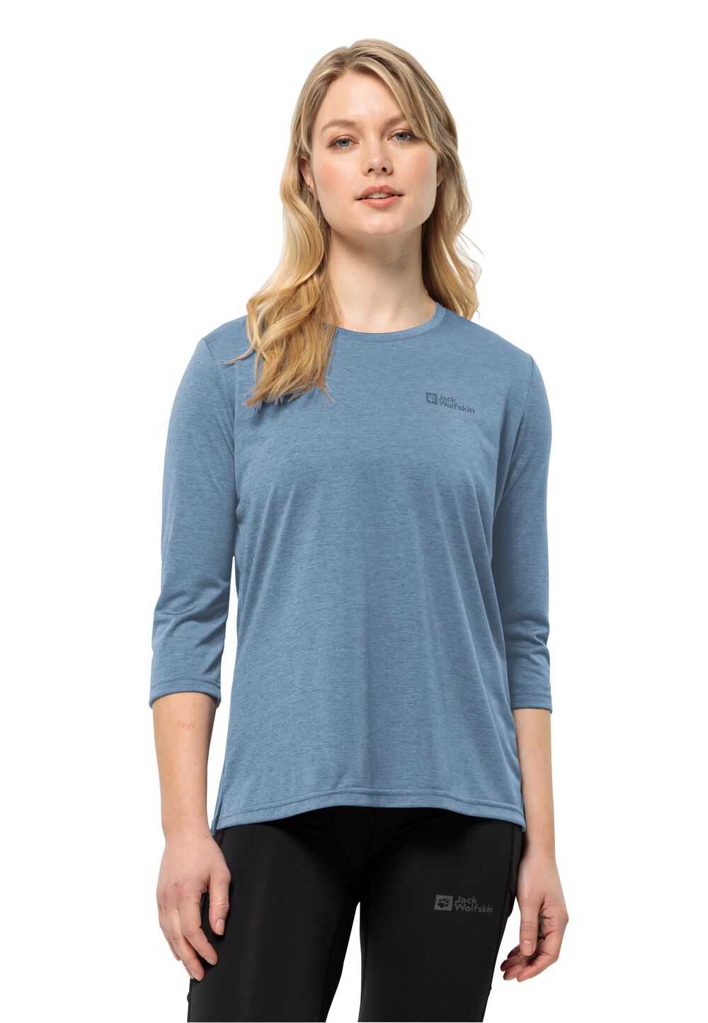 Jack Wolfskin Funktionsshirt Damen Crosstrail 3/4 T-Shirt Women M elemental blue elemental blue von Jack Wolfskin