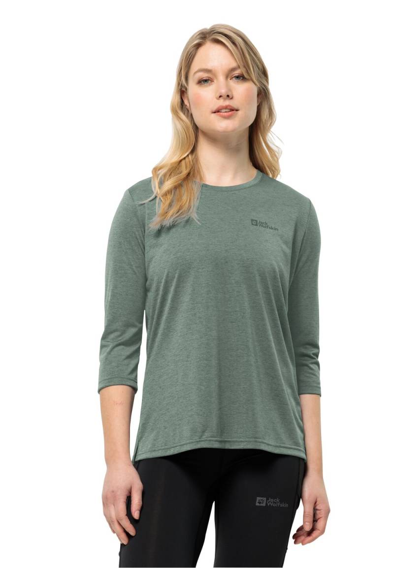 Jack Wolfskin Funktionsshirt Damen Crosstrail 3/4 T-Shirt Women S hedge green hedge green von Jack Wolfskin