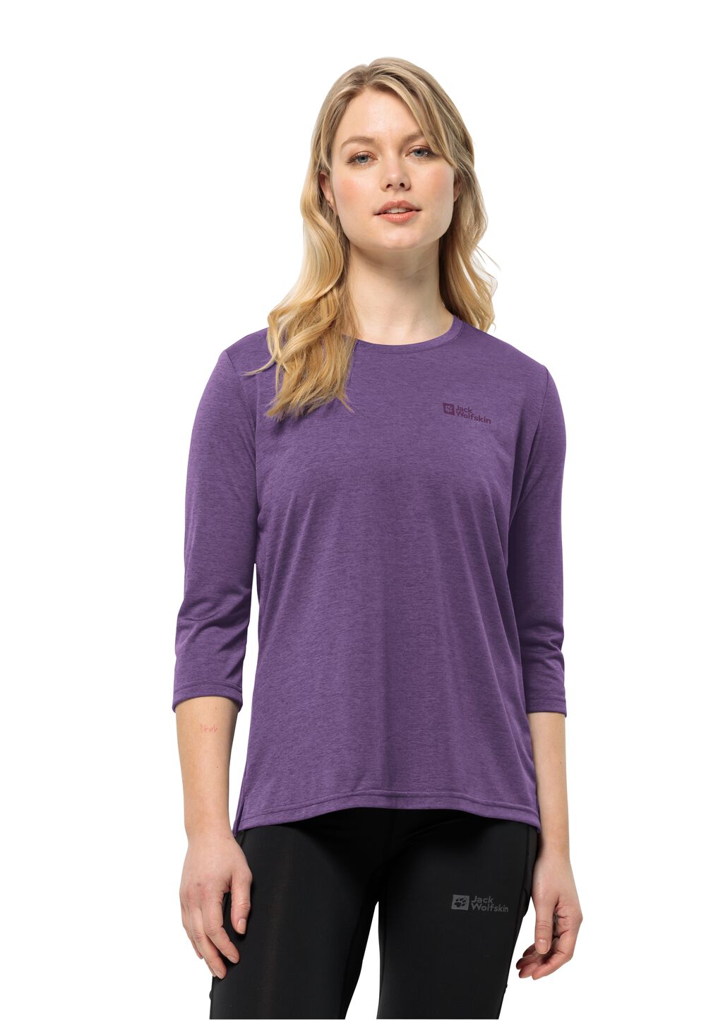 Jack Wolfskin Funktionsshirt Damen Crosstrail 3/4 T-Shirt Women S ultraviolet ultraviolet von Jack Wolfskin