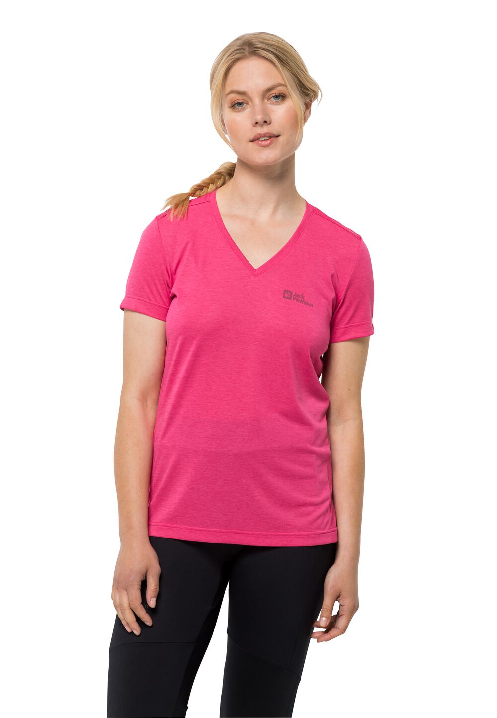 Jack Wolfskin Funktionsshirt Damen Crosstrail T-Shirt Women S cameopink cameopink von Jack Wolfskin