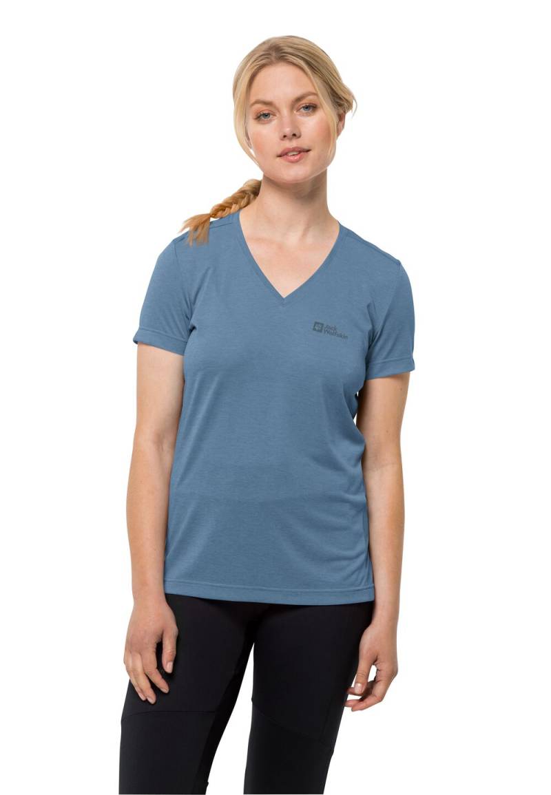 Jack Wolfskin Funktionsshirt Damen Crosstrail T-Shirt Women S elemental blue Elemental Blue von Jack Wolfskin