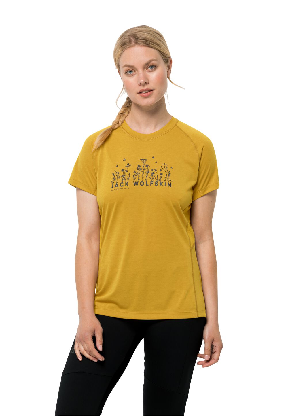 Jack Wolfskin Funktionsshirt Damen Morobbia Vent Support System T-Shirt Women L golden spice golden spice von Jack Wolfskin