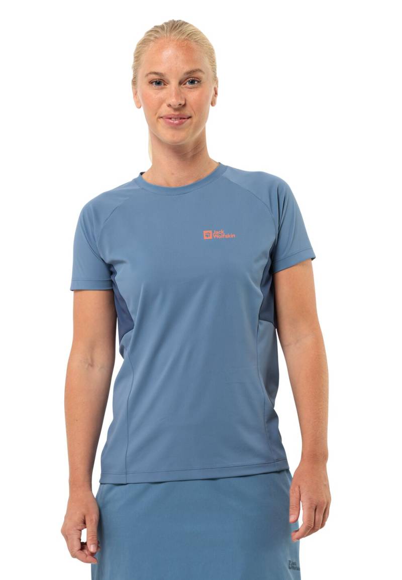 Jack Wolfskin Funktionsshirt Damen Narrows T-Shirt Women L elemental blue Elemental Blue von Jack Wolfskin