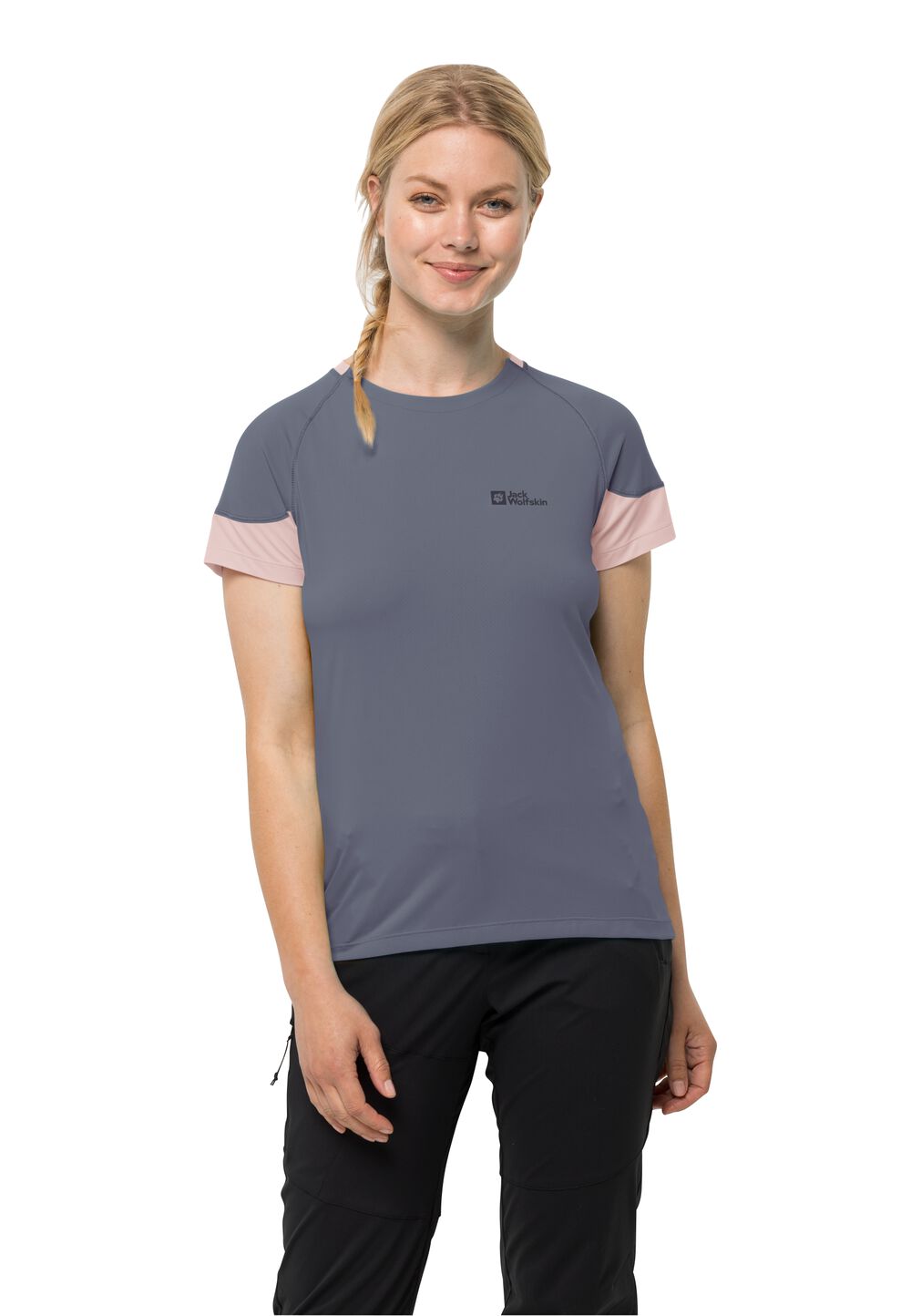 Jack Wolfskin Funktionsshirt Damen Narrows T-Shirt Women XS dolphin dolphin von Jack Wolfskin