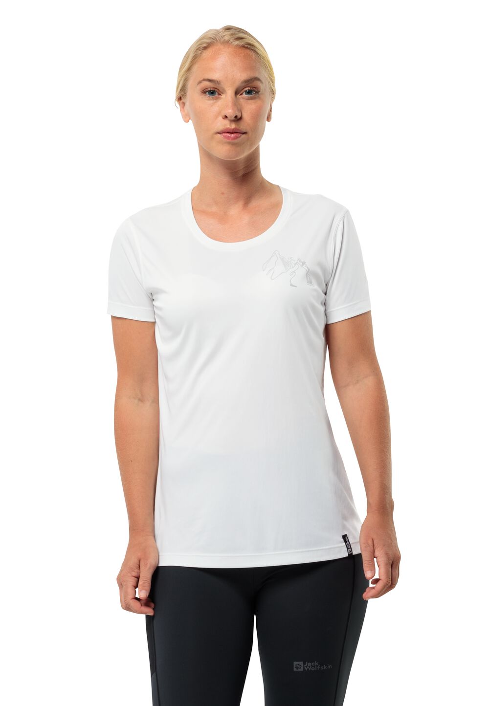 Jack Wolfskin Funktionsshirt Damen Peak Graphic T-Shirt Women L stark white Stark White von Jack Wolfskin