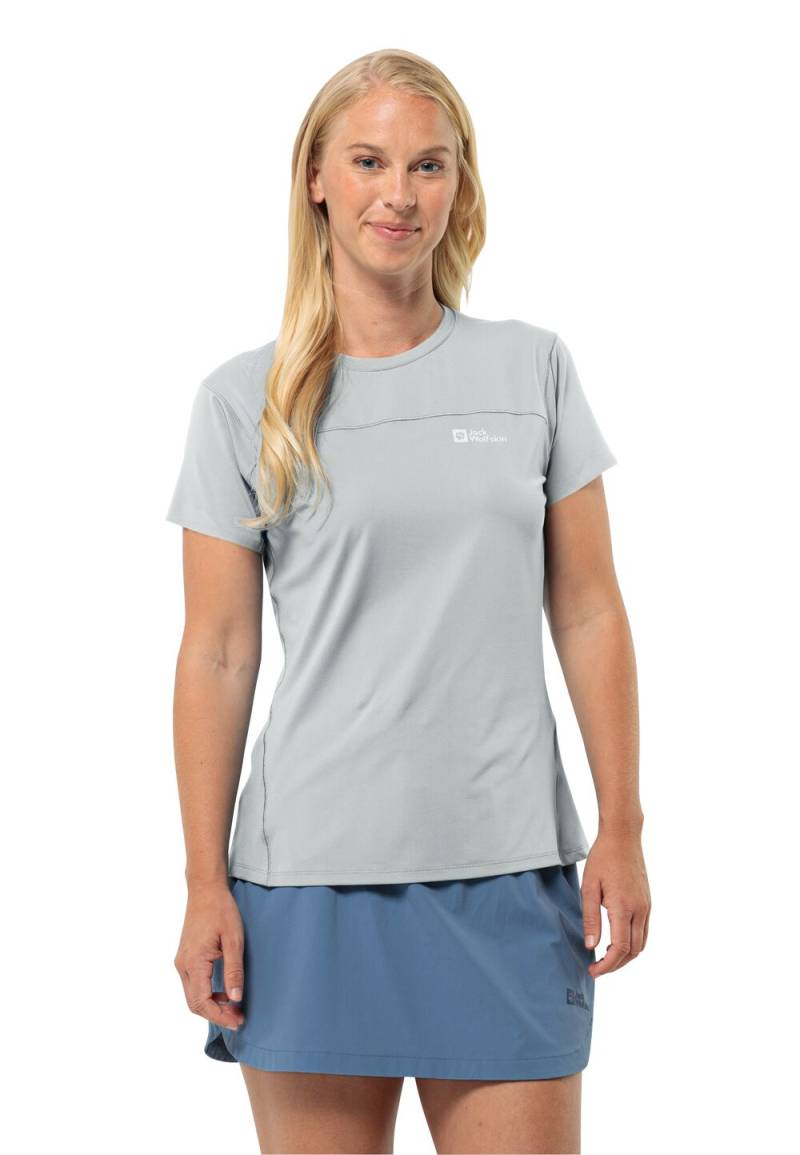 Jack Wolfskin Funktionsshirt Damen Prelight Chill T-Shirt Women L cool grey Cool Grey von Jack Wolfskin