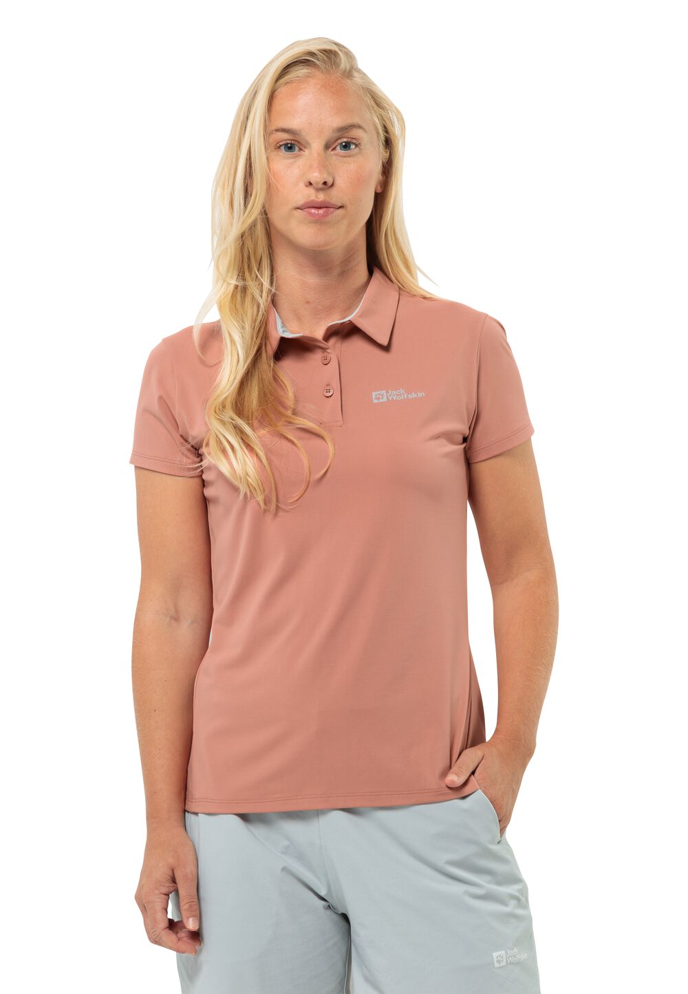 Jack Wolfskin Funktionsshirt Damen Prelight Trail Polo Women L braun astro dust von Jack Wolfskin