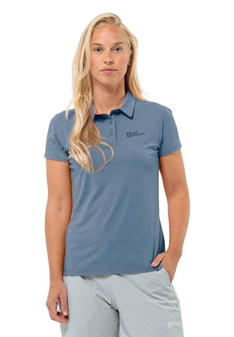 Jack Wolfskin Funktionsshirt Damen Prelight Trail Polo Women M elemental blue Elemental Blue von Jack Wolfskin