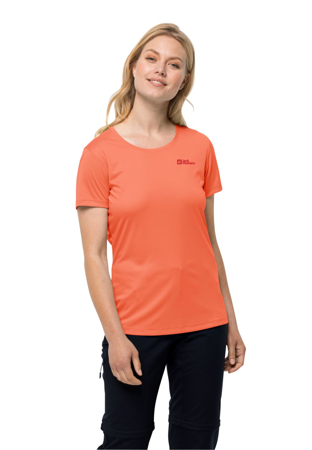 Jack Wolfskin Funktionsshirt Damen Tech T-Shirt Women L guave guave von Jack Wolfskin