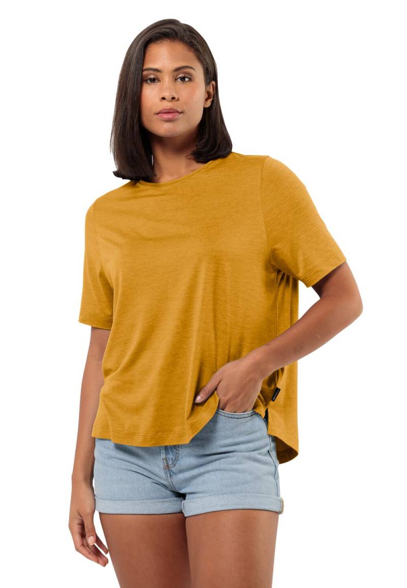 Jack Wolfskin Funktionsshirt Damen Travel T-Shirt Women S braun curry von Jack Wolfskin