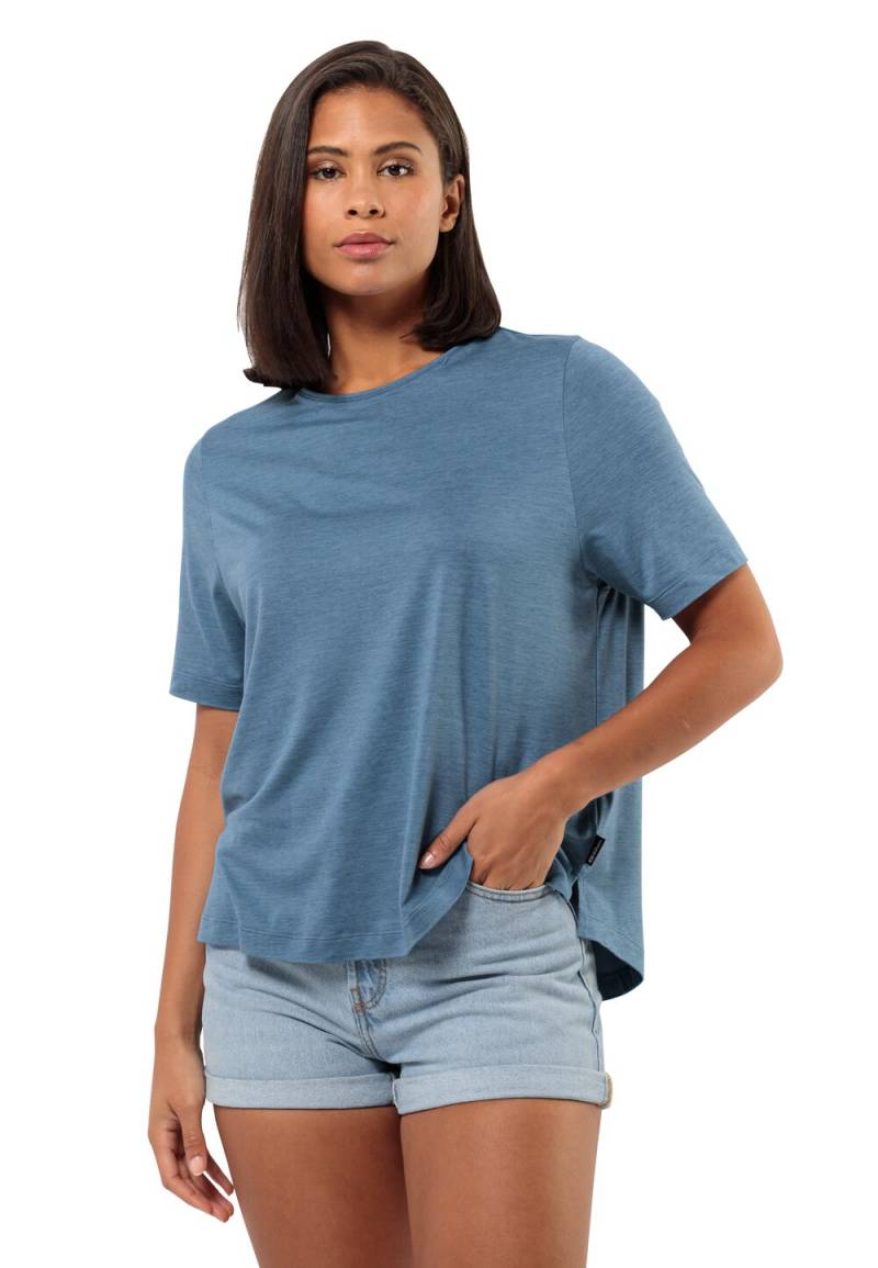 Jack Wolfskin Funktionsshirt Damen Travel T-Shirt Women S elemental blue Elemental Blue von Jack Wolfskin