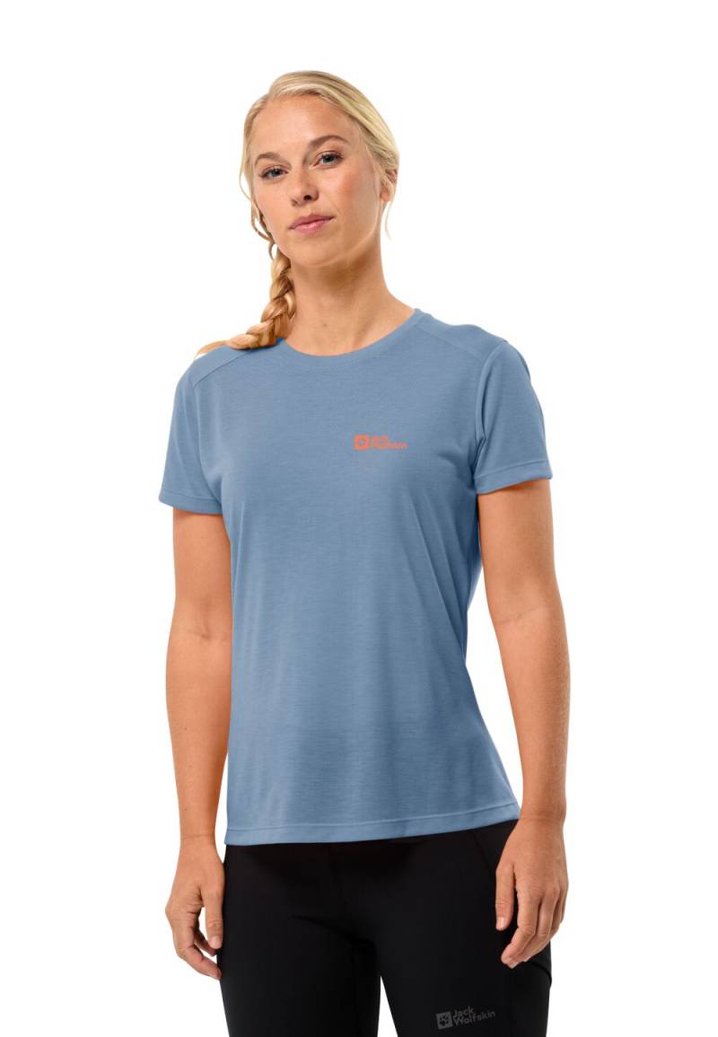 Jack Wolfskin Funktionsshirt Damen Vonnan S|S T-Shirt Women L elemental blue Elemental Blue von Jack Wolfskin