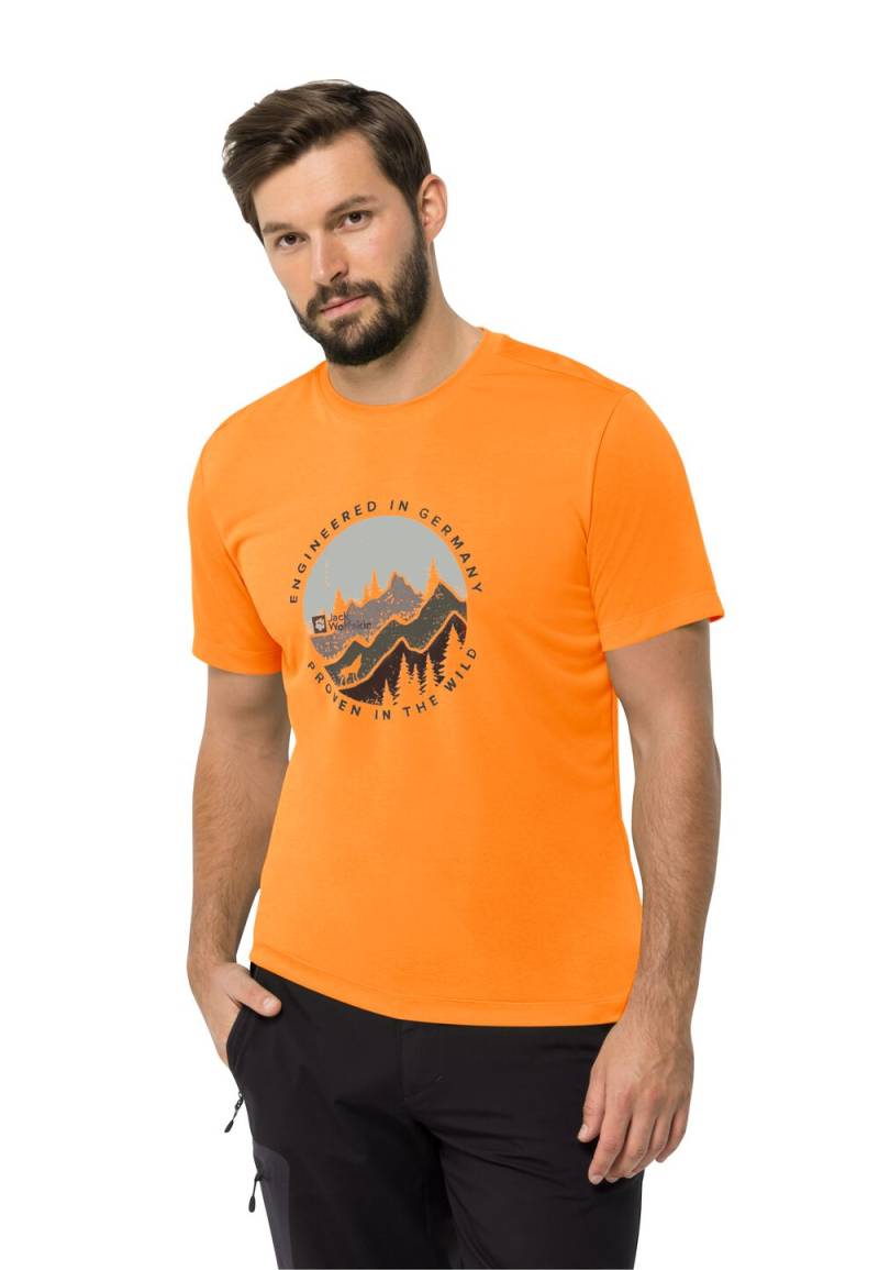 Jack Wolfskin Funktionsshirt Herren Hiking S/S Graphic T-Shirt Men M dragon fire dragon fire von Jack Wolfskin